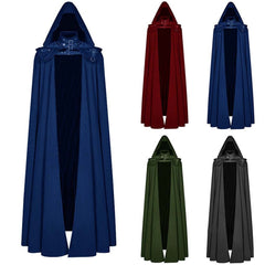 Medieval Hooded Coat Gothic Trench Coat Halloween Devil Wizard Death Cloak Robe Cape - Halloweez