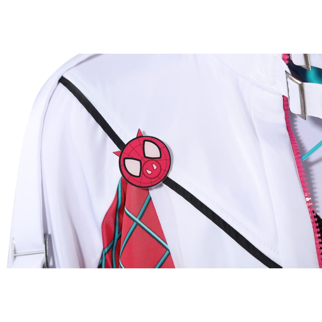 Spider-Man: Across the Spider-Verse Gwen Stacy Ghost-Spider Cosplay Costume - Halloweez