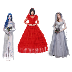New Halloween Costume – Horror Ghost Bride Dress, Zombie Outfit for Cosplay, Themed Parties & Performances - Halloweez
