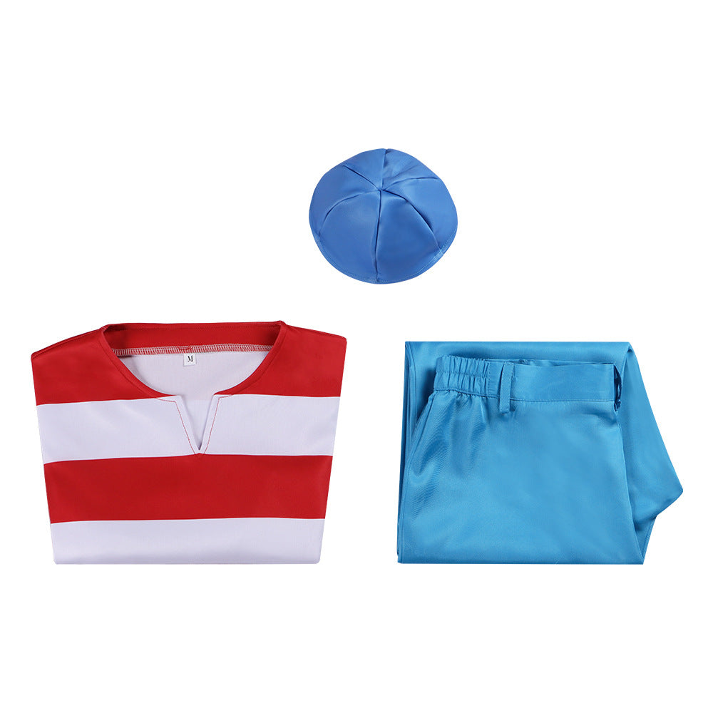 Crazy Pirate Crew Cosplay Costume Marco Veronica Halloween Party Performance Outfit for Kids and Adults - Halloweez