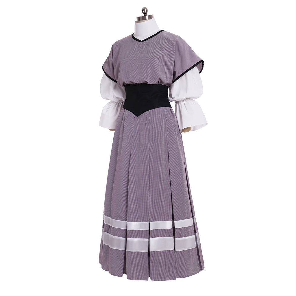 Elegante vestido de inspiración victoriana para mujer: perfecto para fiestas de té y eventos especiales