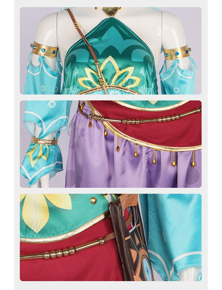 The Legend of Zelda: Tears of the Kingdom Princess Zelda Cosplay Costume for Halloween and Game Events - Halloweez