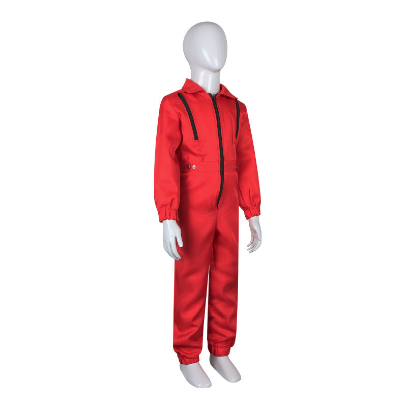 New Halloween Money Heist Korean Version Cosplay Dali Jumpsuit Paper House Movie Same Cos Costume - Halloweez
