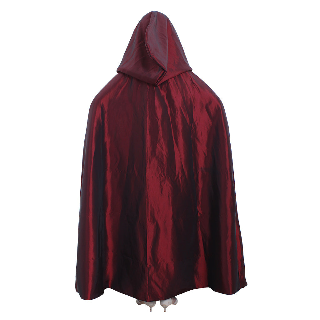 Elegant Victorian Red Cloak by Halloweez - Perfect for Halloween Cosplay