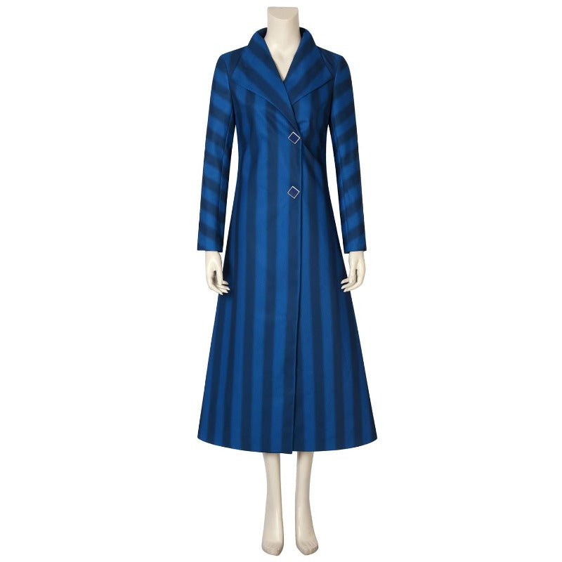 Halloweez Mary Poppins Returns Navy Blue Cosplay Costume for Adults