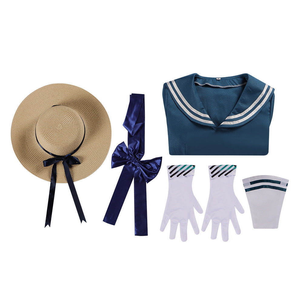Return to the Future 1999 Little Sparrow Cosplay Costume - Lawson Collaboration Sailor Dress - Halloweez