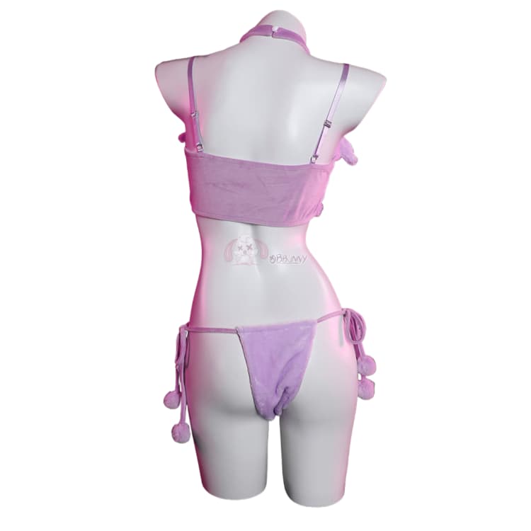 Espeon Pokémon Cosplay Costume, Cute Plush Two-Piece Pajama Set for Women - Halloweez