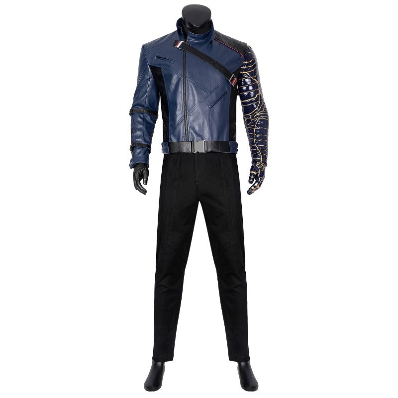 Halloweez Men's The Falcon and the Winter Soldier Cosplay Costume Jacket and Shoes Set