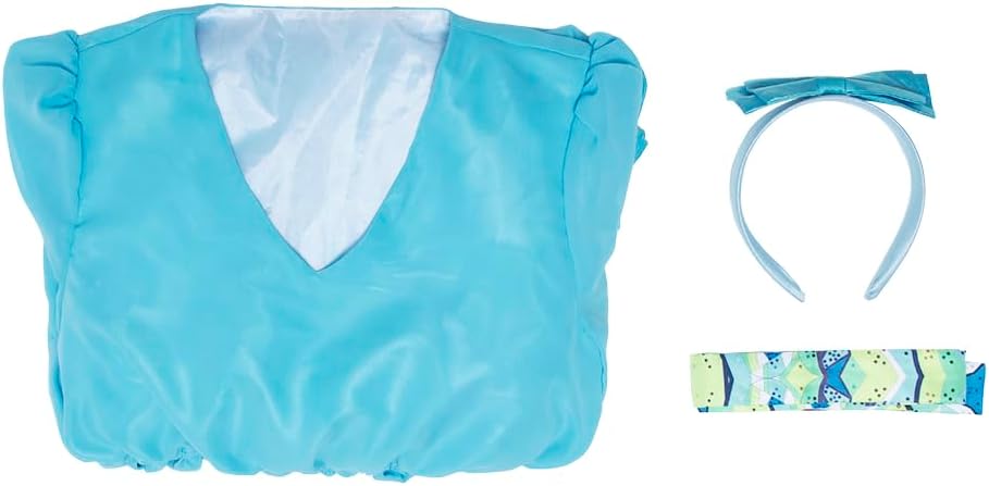 Tracy Turnbald Cosplay Costume Blue Dress Hairspray Costume Halloween Musical Stage Performance Dress - Halloweez