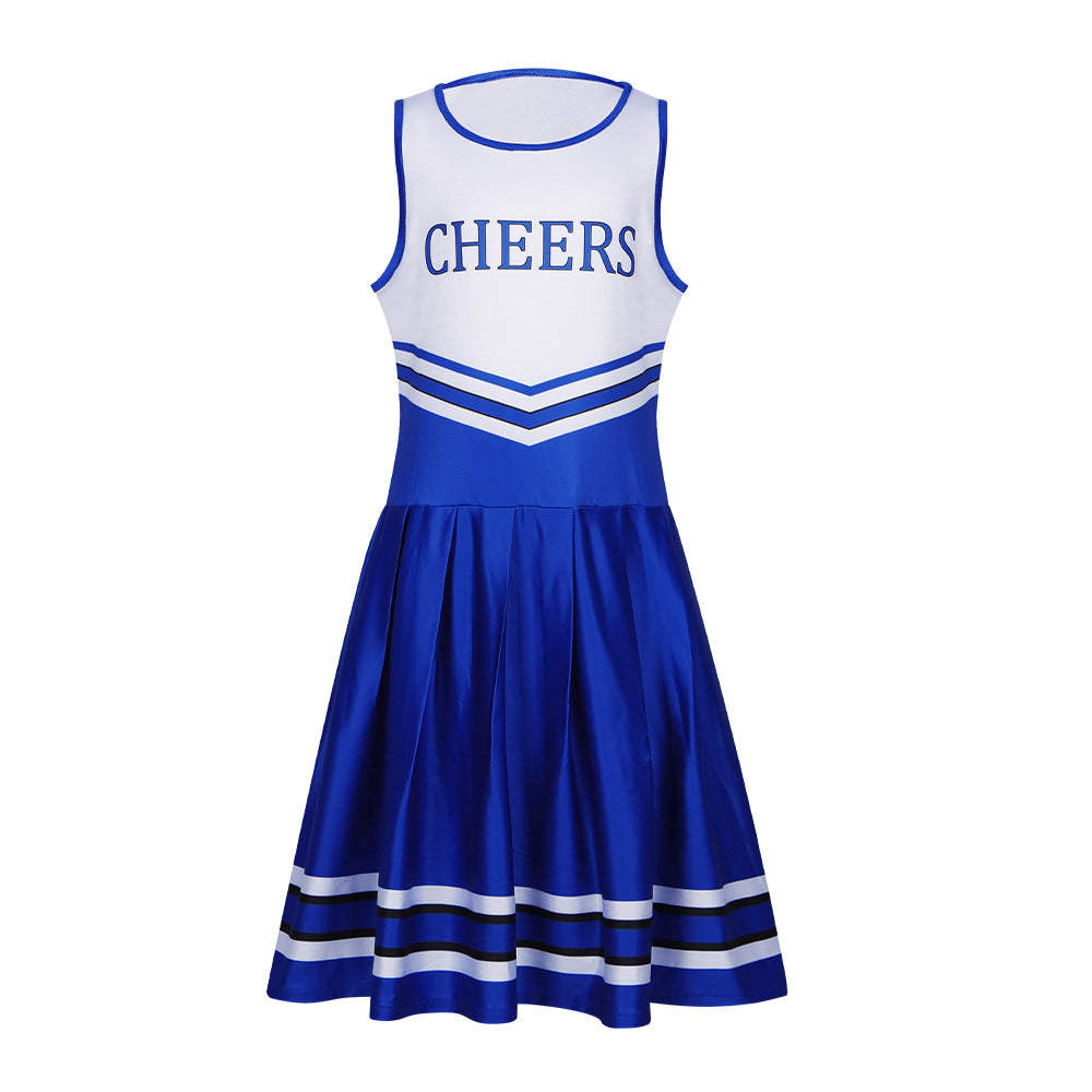 Football Cheerleader Dance Performance Dress with Socks - Sports Cheerleading Stage Costume - Halloweez