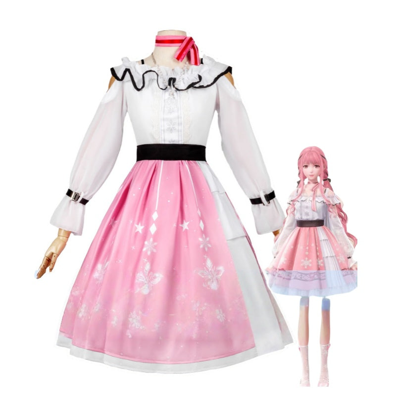 Infinity Nikki Starter Outfit Cosplay Costume for Women - Anime Game Character Role Play Dress - Halloweez