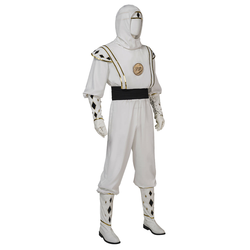 Halloweez Tommy Oliver White Ranger Ninja Cosplay Costume