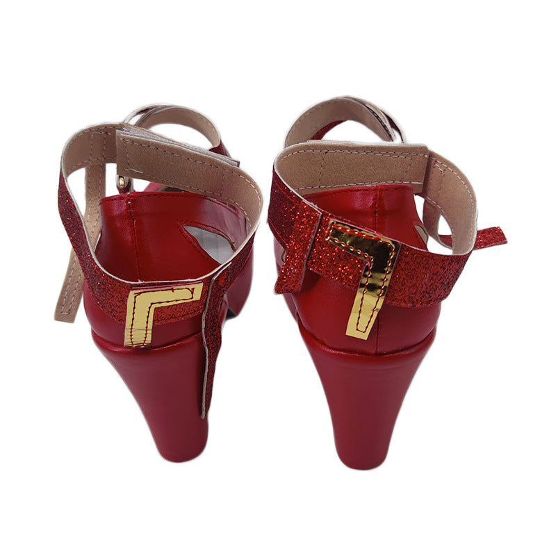 Re:Zero Rem Christmas Cosplay Shoes for Anime Conventions and Performances - Halloweez