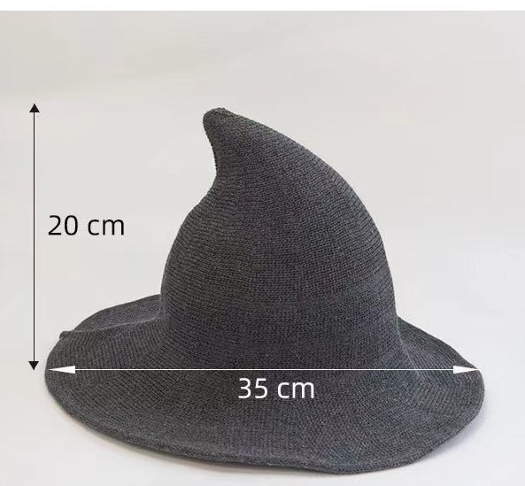 Halloween Bow Pumpkin Decoration Cotton Gauze Witch Hat Wide Brim Halloween Witch Hat Head Accessories - Halloweez