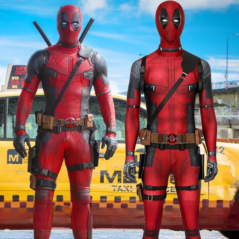 Deadpool Wade Wilson Cosplay Bodysuit, Custom Costume for Halloween & Comic Con