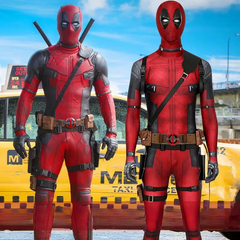 Deadpool Wade Wilson Cosplay Bodysuit, Custom Costume for Halloween & Comic Con