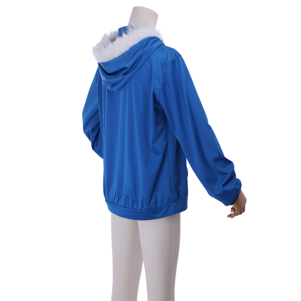 Halloweez Undertale Sans Cosplay Costume for Men – Premium Blue Hoodie Game Outfit