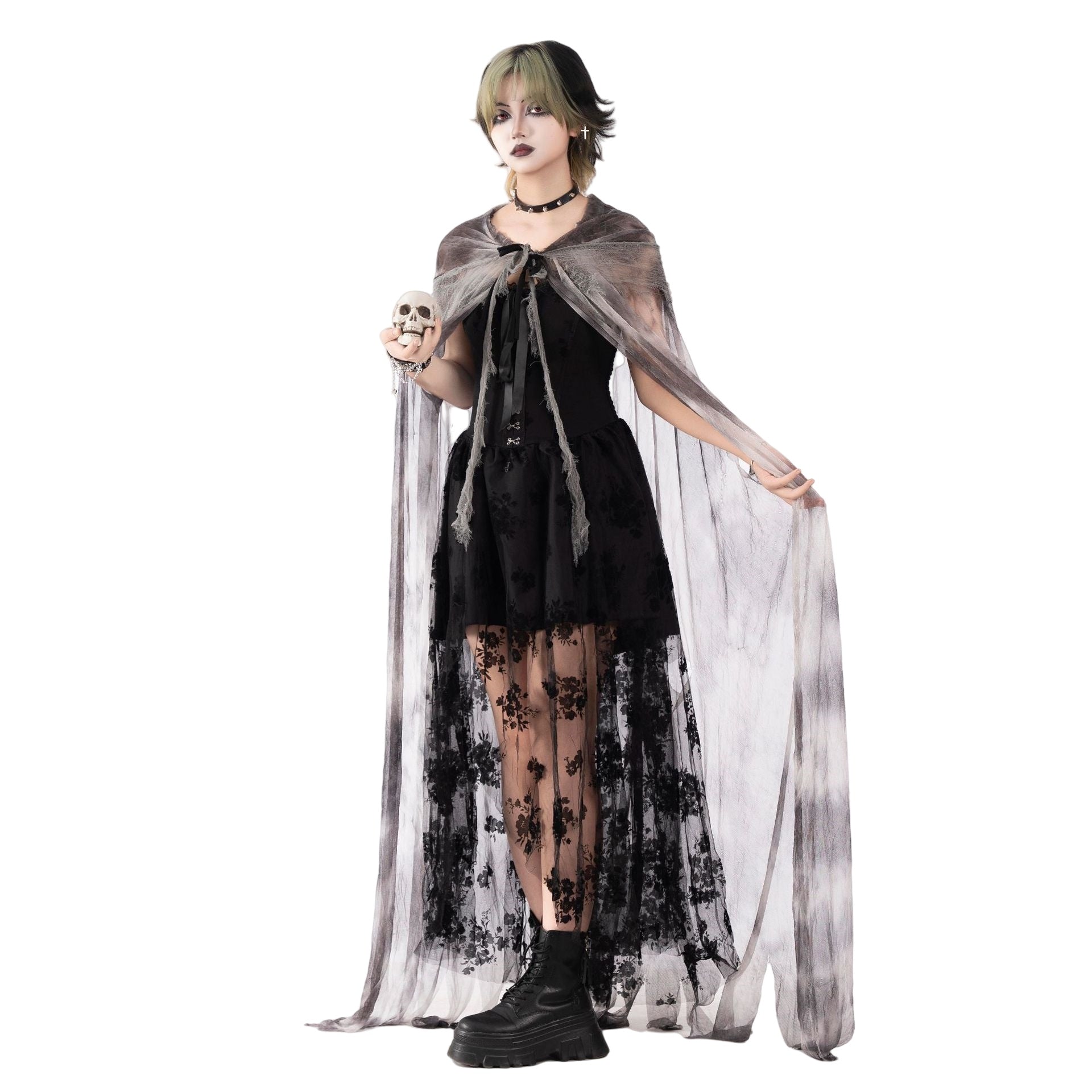 Custom Dedicated Link Halloween Horror New Tie-Dye Wizard Robe Cloak COS Costume Prop - Halloweez
