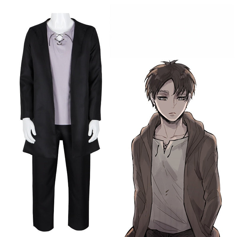 Attack on Titan Eren Yeager Cosplay Costume for Halloween Anime Character Suit - Halloweez