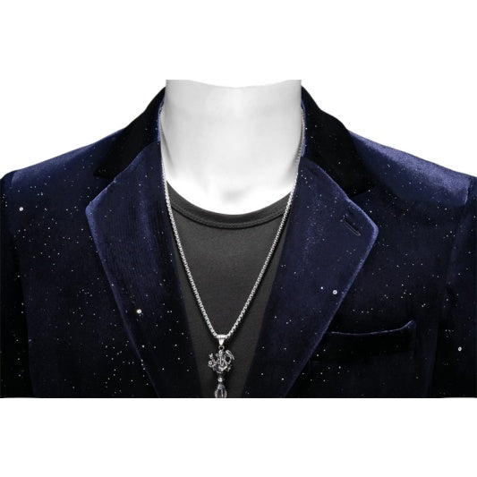 Men's Velvet Sparkle Blazer Shiny Tuxedo Jacket Korean Slim Fit Fashion Formal Suit Casual Blazer for Men - Halloweez