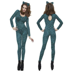 New Halloween Tiger Cat Roleplay Costume Animal Cosplay Outfit for Nightclub Performance - Halloweez