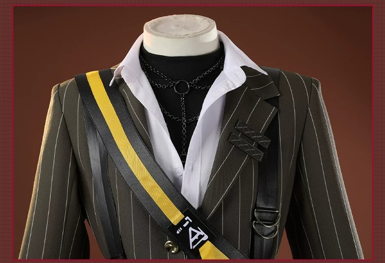 Arknights Belone Cosplay Costume, Male Full Set Game Uniform, Authentic Arknights Character Cos Outfit for Men - Halloweez