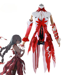 Halloweez Phrolova Cosplay Costume - Enchanting Wuthering Waves Red Dress for Women - Halloweez