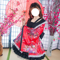 Japanese Style Oiran Maid Cosplay Costume, Custom For Stage & Halloween