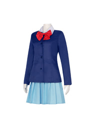 Slam Dunk Akagi Haruko Cosplay Costume School Uniform JK Outfit with Pleated Skirt - Halloweez