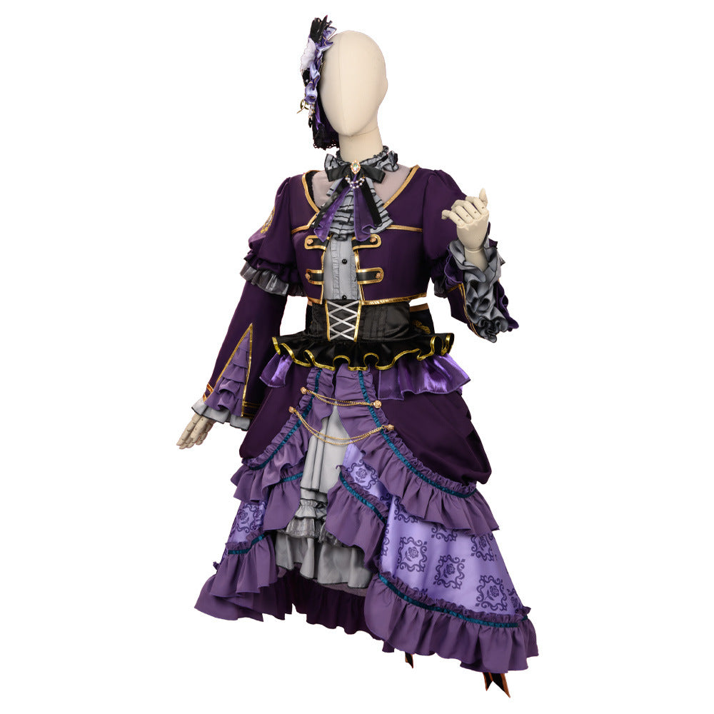 Bangdream Roselia Platinum Rinko 2D Cos Anime Game Costume Women's Outfit - Halloweez