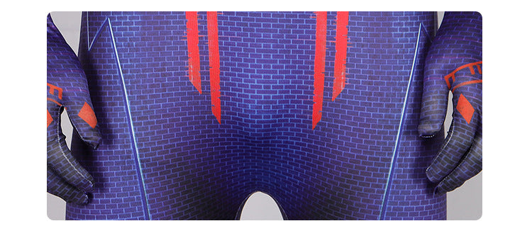 Spider-Man Across the Spider-Verse Cosplay Costume for Kids Miguel Spider-Man Bodysuit 3D Printed Jumpsuit Halloween - Halloweez