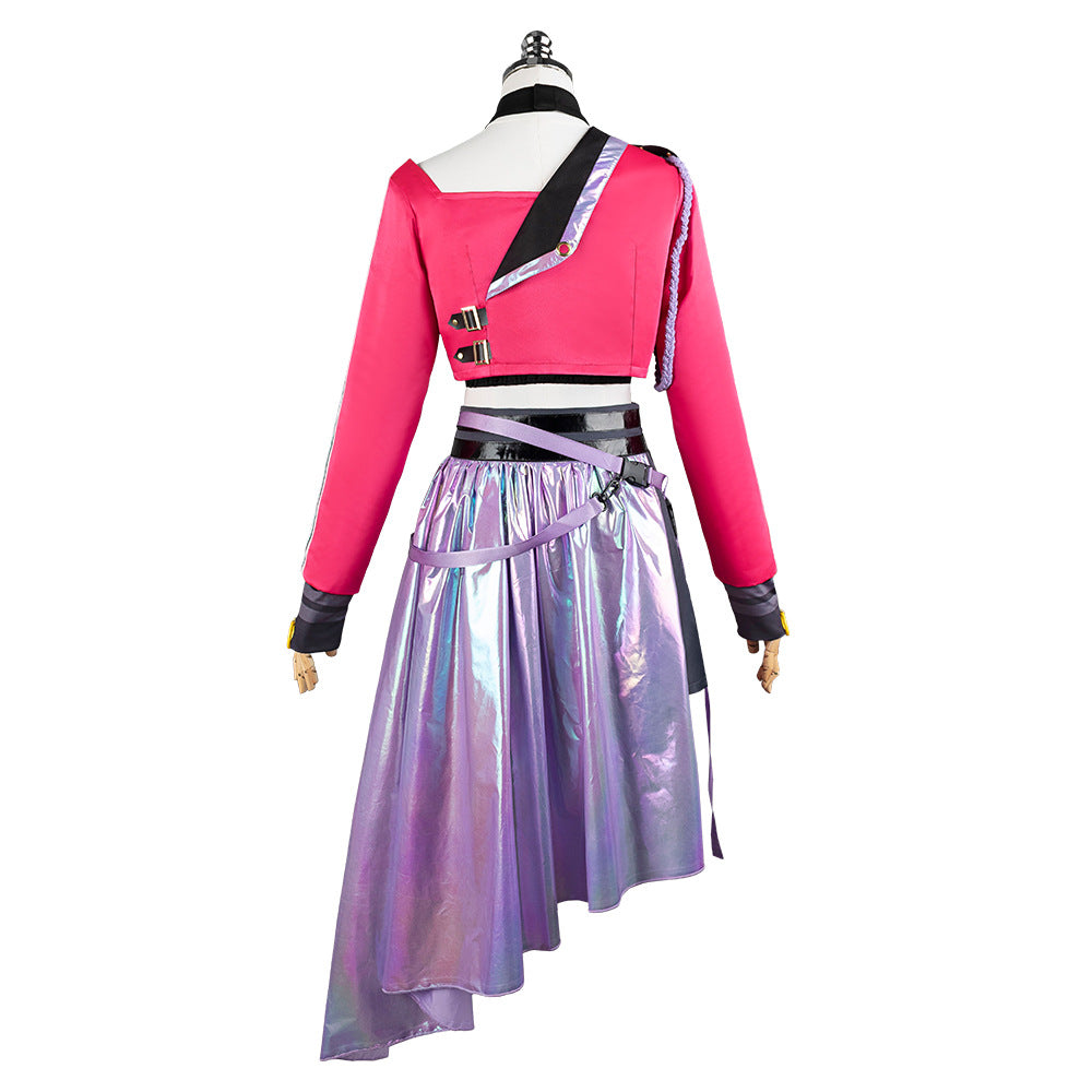 School Idol Master Hanami Saki My Way Anime Cosplay Costume Dress Set - Halloweez