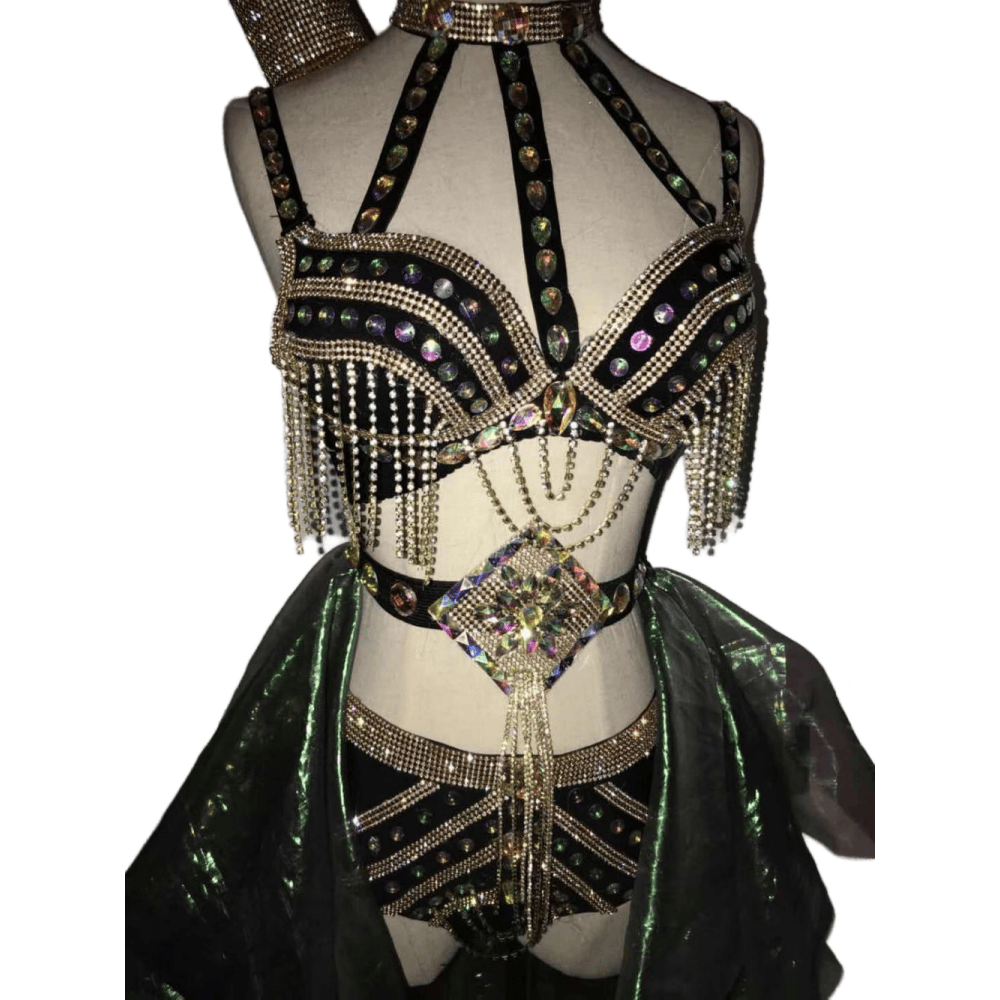 Miao Ethnic Traditional Costume Set - Ancient Phoenix Style Miao Minority Clothing for Women Photography Cosplay - Halloweez