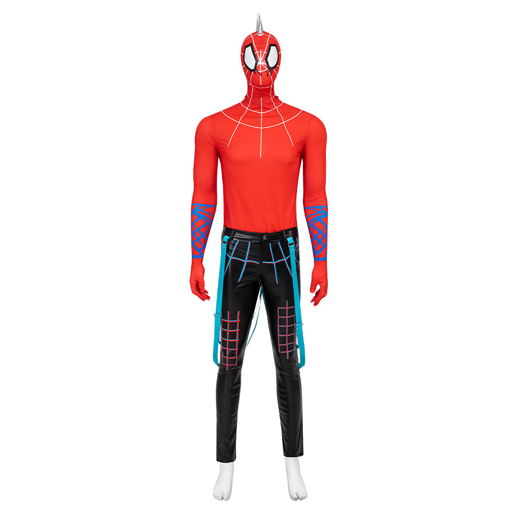 Halloweez Spider-Punk Hobart Brown Costume Set | Spider-Man Across the Spider-Verse Cosplay