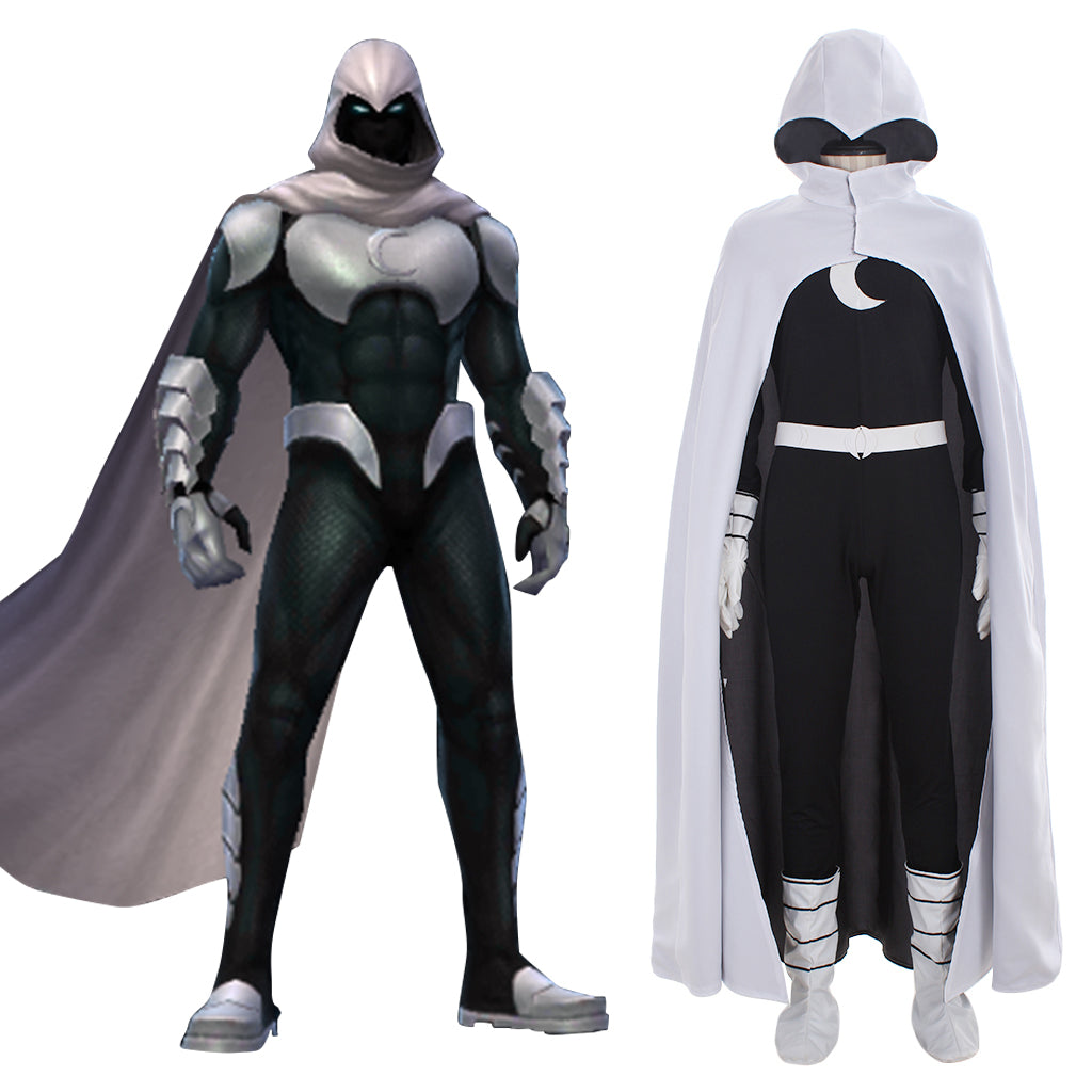 Halloweez Moonlight Knight Black Edition Cosplay Costume with Boot Covers - Halloweez
