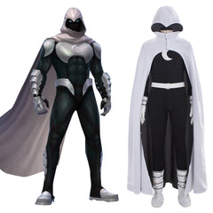 Halloweez Moonlight Knight Black Edition Cosplay Costume with Boot Covers - Halloweez