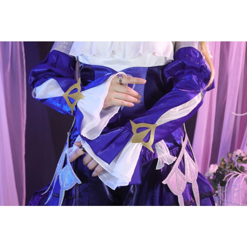 Halloweez Fischl Cosplay: Costume de robe sexy Immernachtstraum