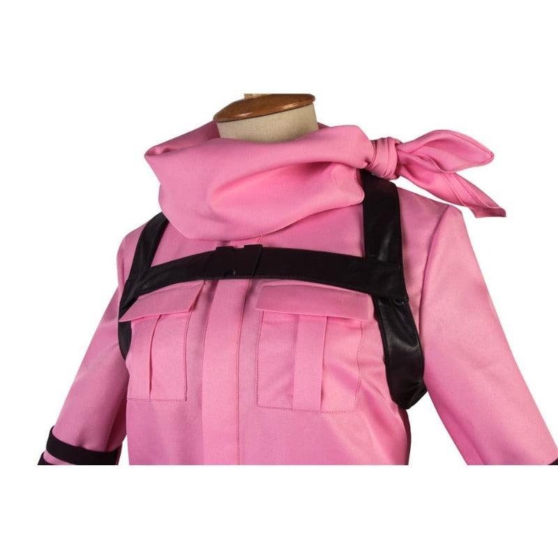 Halloweez LLENN Sword Art Online GGO Cosplay Costume - Custom Made Pink Uniform