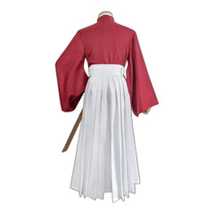 Rurouni Kenshin Himura Kenshin Zangetsu Hiko Seijuro Kimono Kendo Cosplay Costume - Halloweez