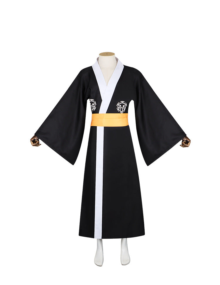 One Piece Trafalgar Law Cosplay Costume Wano Country Samurai Outfit Anime Cosplay - Halloweez