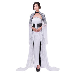 Vestido de noche de cosplay de Lunafreya para mujer de Final Fantasy XV de Halloween