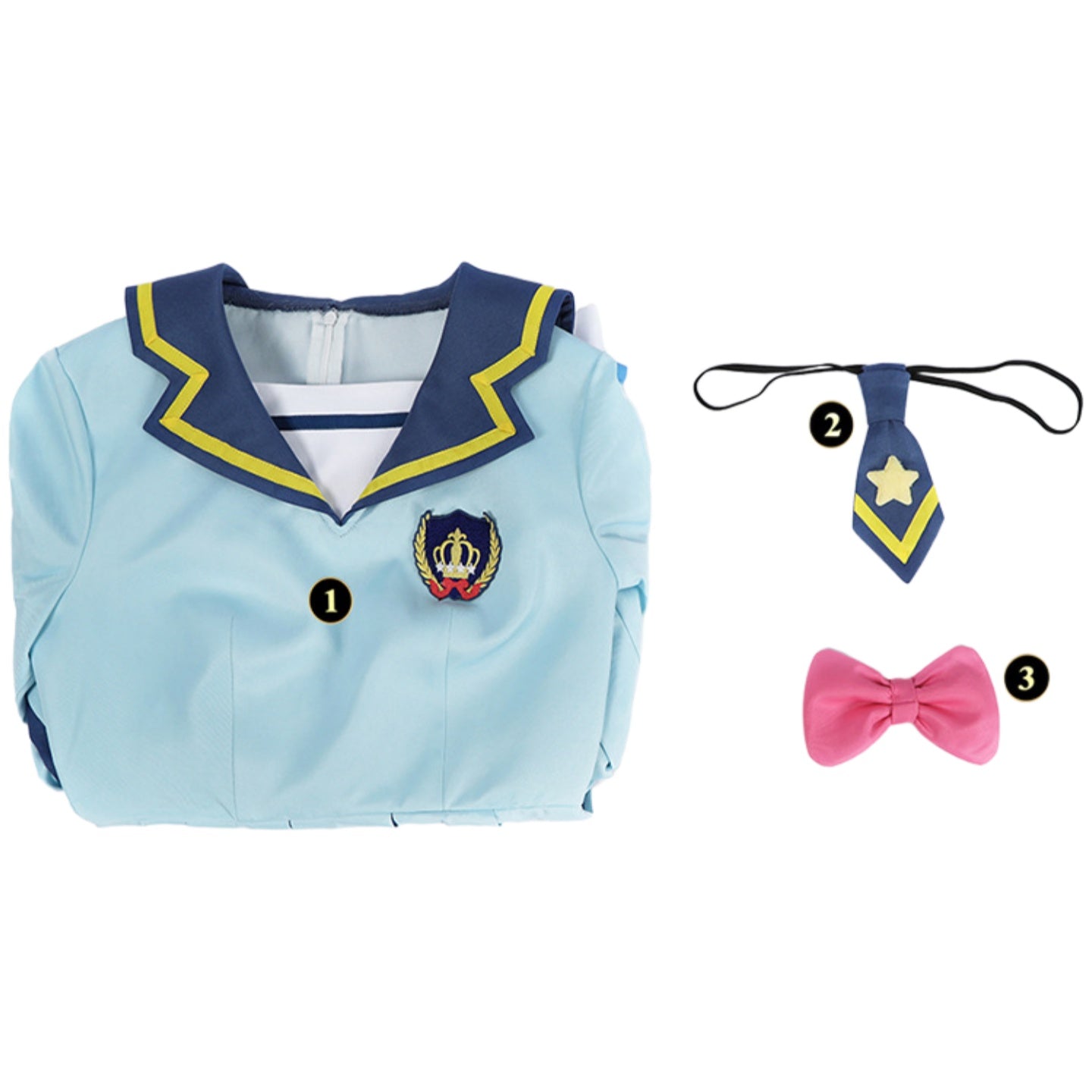 Aikatsu Stars! Yume Nonohara Seido Academy School Uniform Cosplay Costume Set
