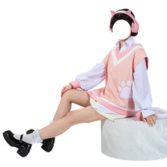 Project Sekai Akayama Mizuki 2D Cosplay Anime Game Costume Women's Dress Set - Halloweez