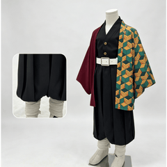 Demon Slayer Giyuu Tomioka Kids Cosplay Costume, Custom Made for Halloween