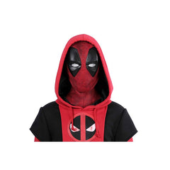 Halloweez Deadpool 3 Wade Winston Wilson Cosplay Hoodie Suit for Kids & Adults