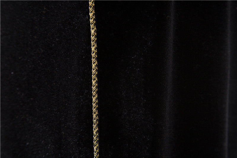 2025 Spring Summer New Men's Velvet Gold Trim Double Breasted Suit Set Formal Wear Performance Costume - Halloweez