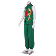 The King of Fighters Sie Kensou Cosplay Costume | Men's Blue Martial Arts Suit