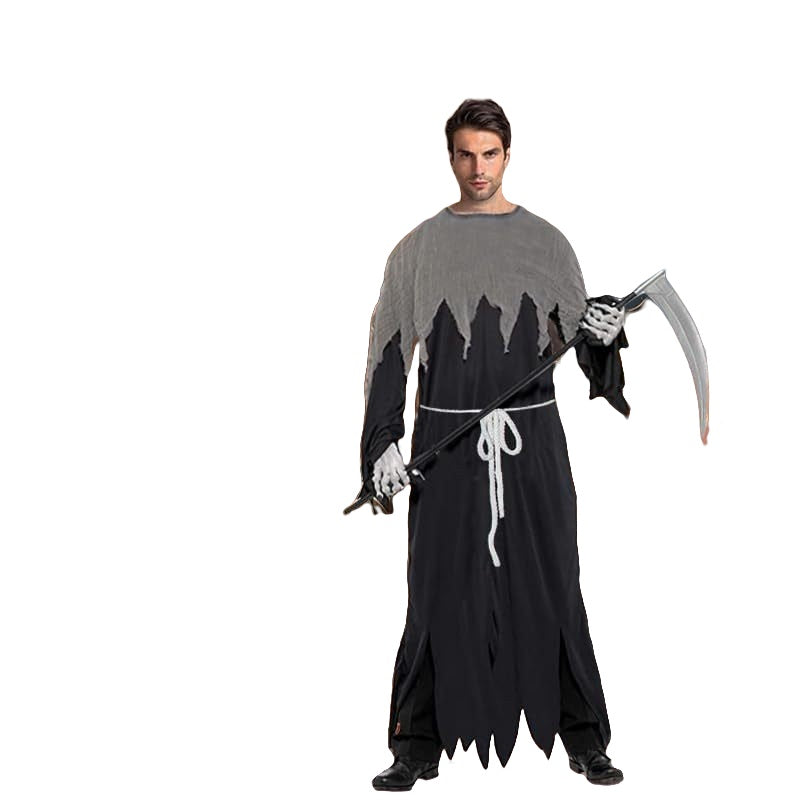 Halloween Wizard Cosplay Costume Adult Male Witch Death Costume for Party Masquerade Performance - Halloweez