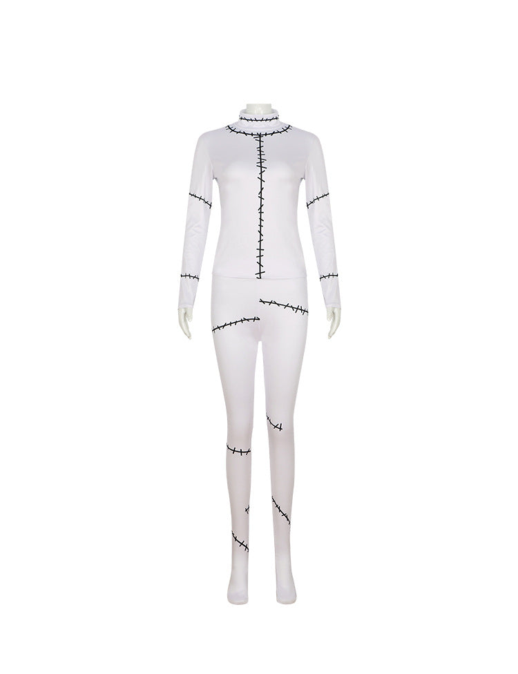 The Nightmare Before Christmas Sally Skellington Cosplay Costume for Halloween and Stage Performance