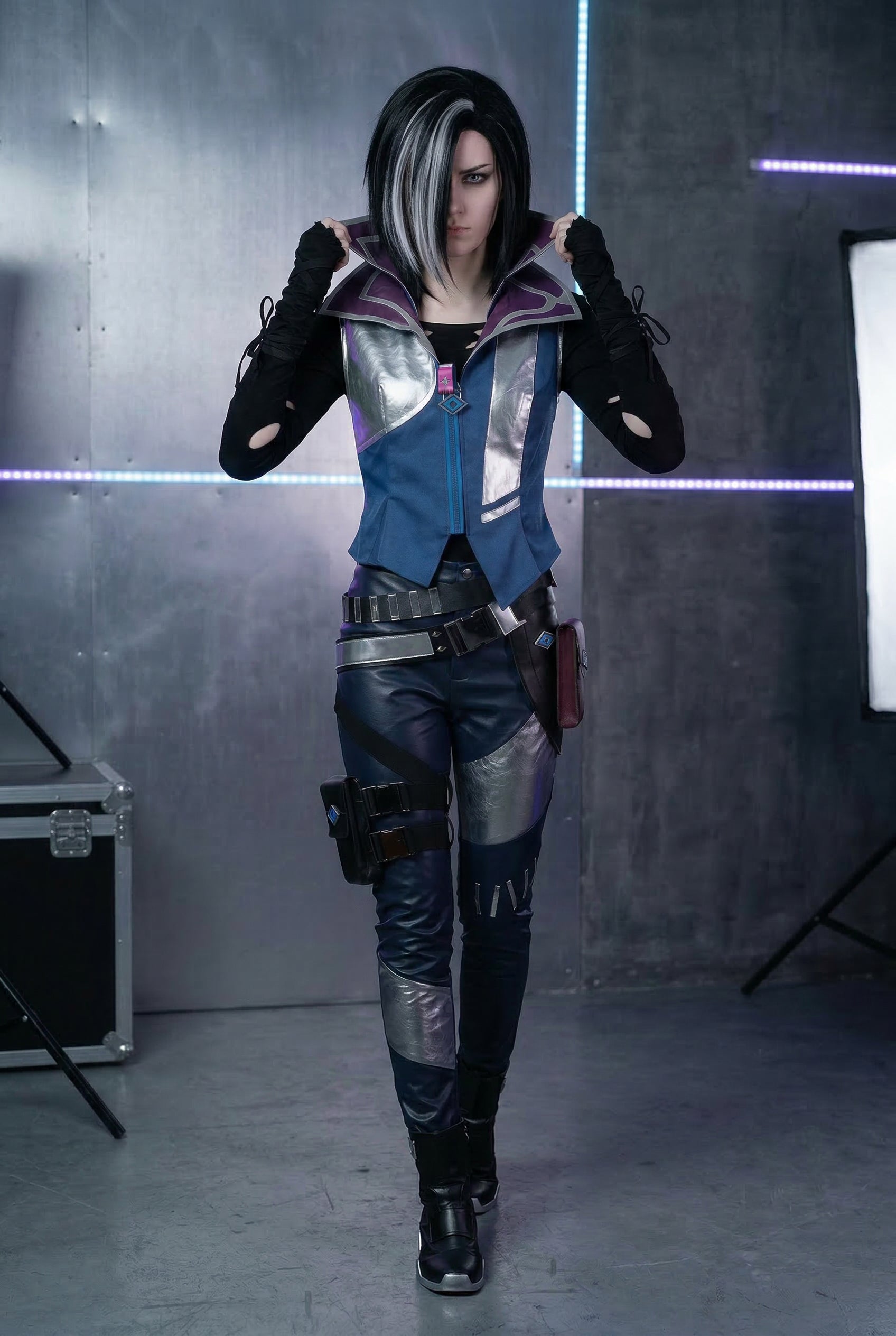 Premium Valorant Fade Cosplay Costume | Full Set for Women | Turkish Hunter Outfit - Halloweez